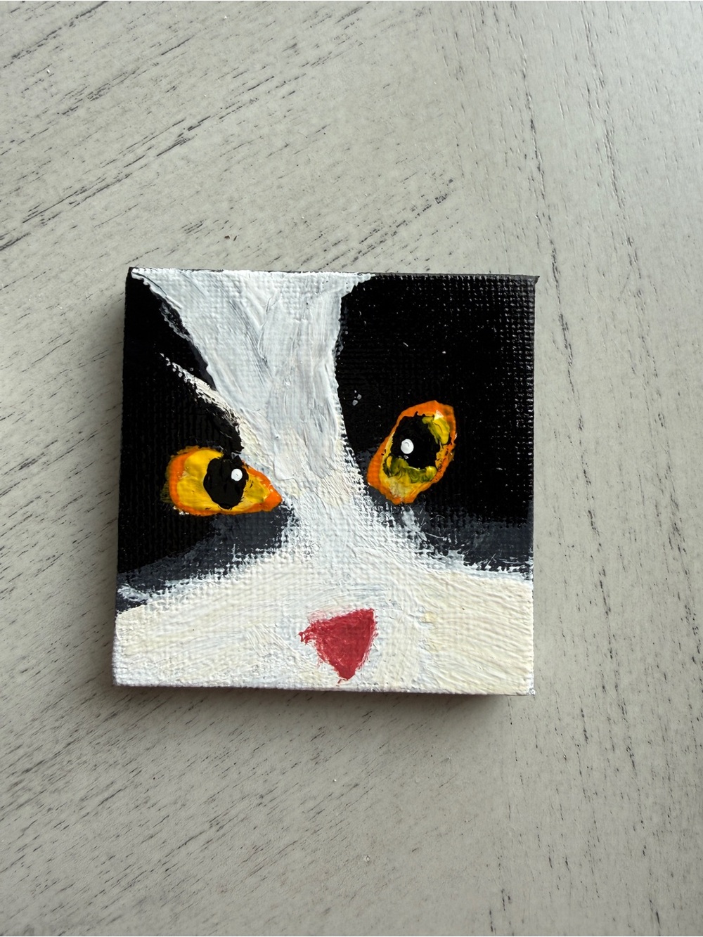 Mini Cat Face Painting - Black, White & Yellow